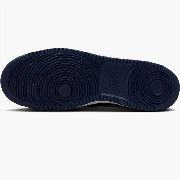 Nike Court Vision Low Men Sneakers, Midnight Navy Blue White, Size 14M - Picture 5 of 8